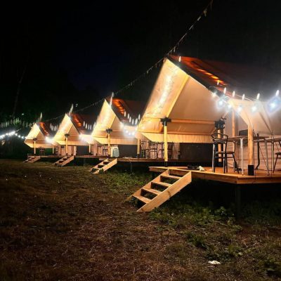 Глэмпинг палатка  5х5,7м ( с печью)